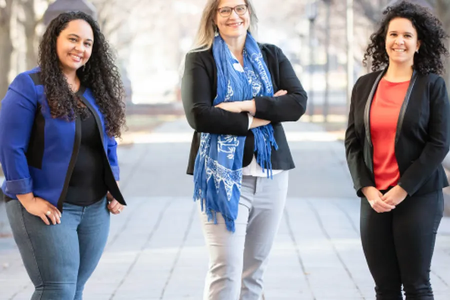 Illinois researchers Aimy Wissa, Marianne Alleyne and Ophelia Bolmin.