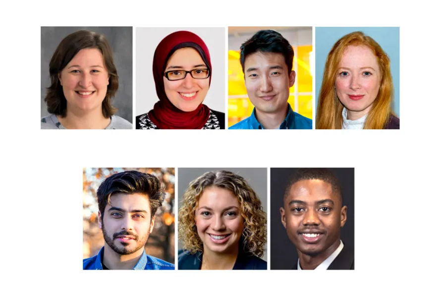 Seven Beckman Graduate Fellows 