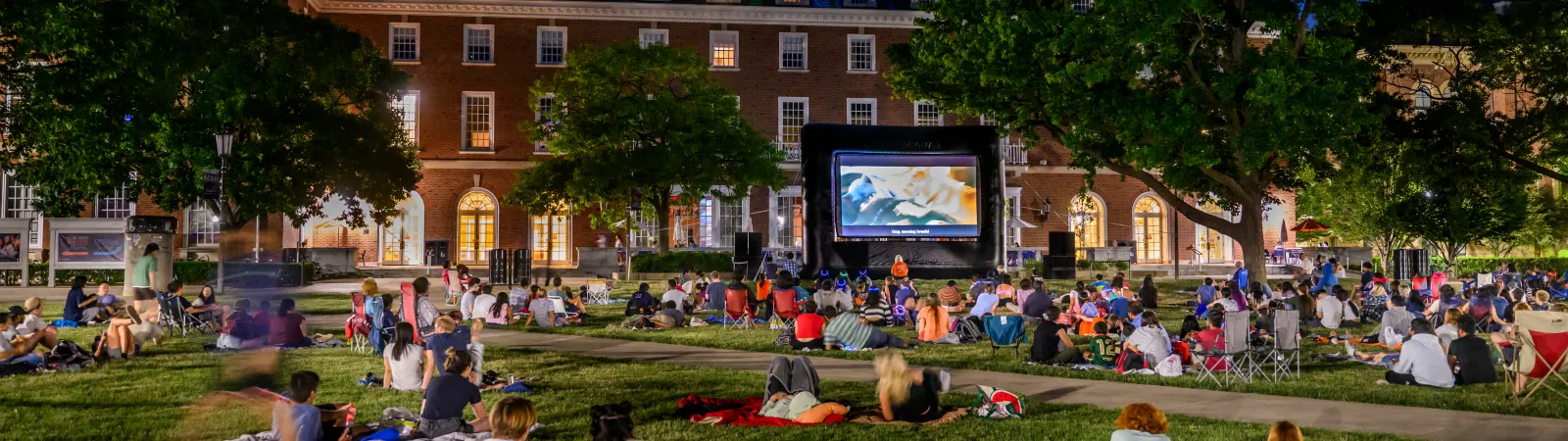 Movie night on the Main Quad