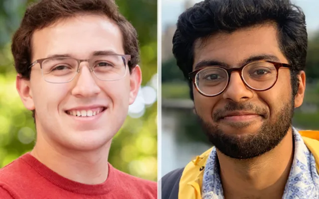 left to right: Benjamin David, Faisal Masood  