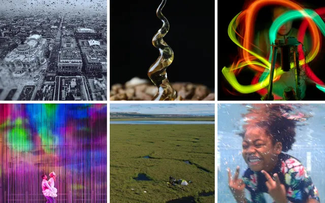 grid with the six winning images