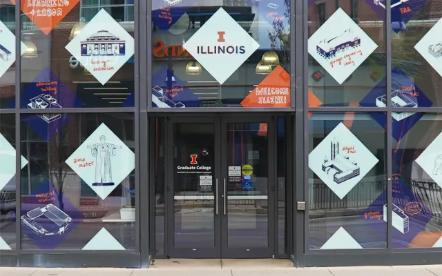 Front entrance to the graduate college