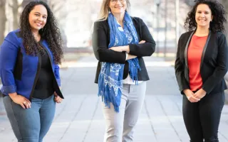 Illinois researchers Aimy Wissa, Marianne Alleyne and Ophelia Bolmin.