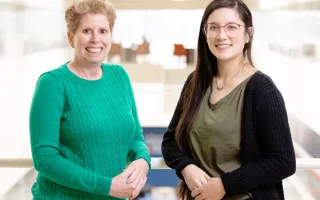 Comparative biosciences professor Jodi A. Flaws, left, and graduate student Katie (Catheryne) Chiang co-wrote the study. 