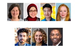 Seven Beckman Graduate Fellows 