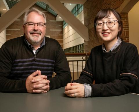 University of Illinois educational psychology professor Kiel Christianson and graduate student Nayoung Kim.